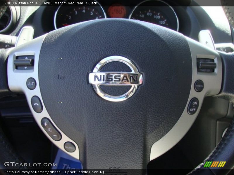 Venom Red Pearl / Black 2008 Nissan Rogue SL AWD