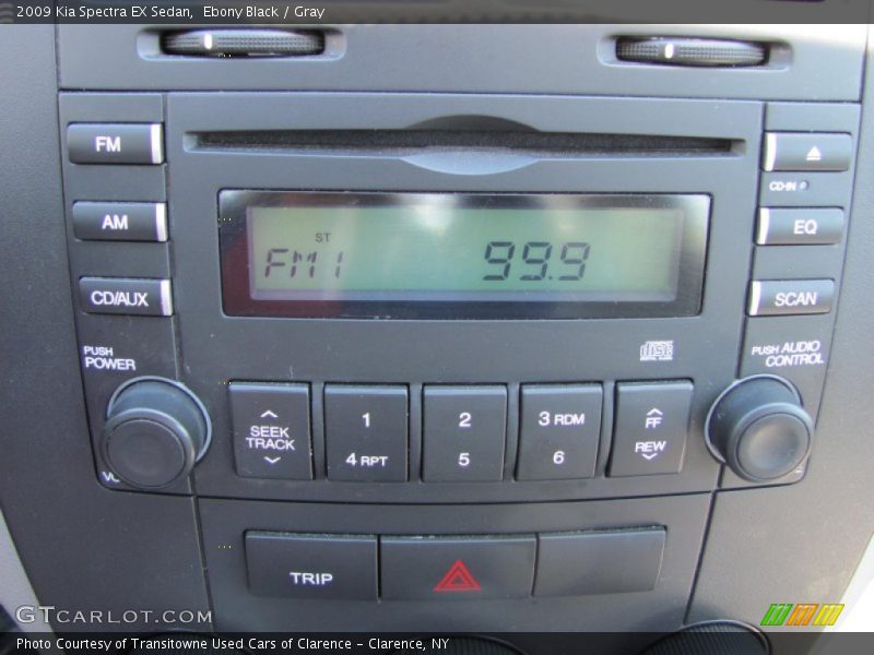 Ebony Black / Gray 2009 Kia Spectra EX Sedan