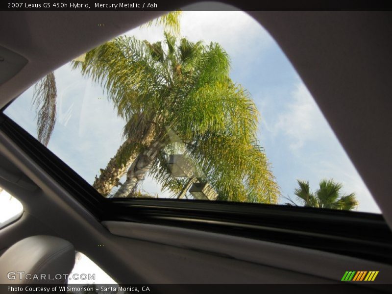 Sunroof of 2007 GS 450h Hybrid