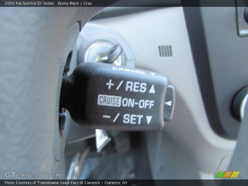 Ebony Black / Gray 2009 Kia Spectra EX Sedan