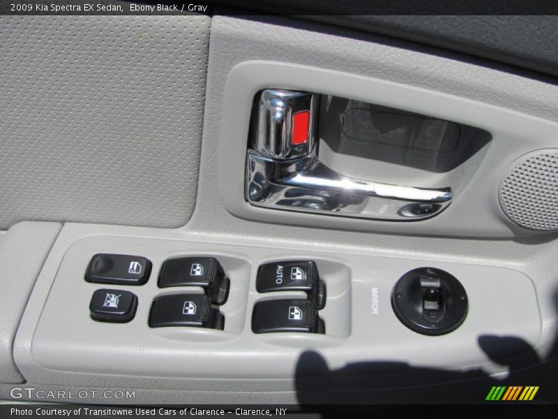 Ebony Black / Gray 2009 Kia Spectra EX Sedan