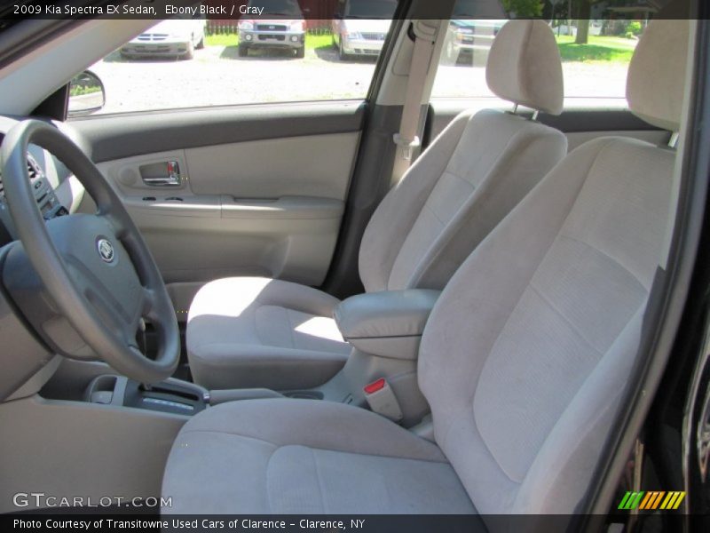 Ebony Black / Gray 2009 Kia Spectra EX Sedan
