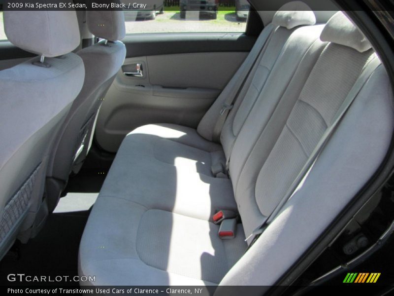 Ebony Black / Gray 2009 Kia Spectra EX Sedan