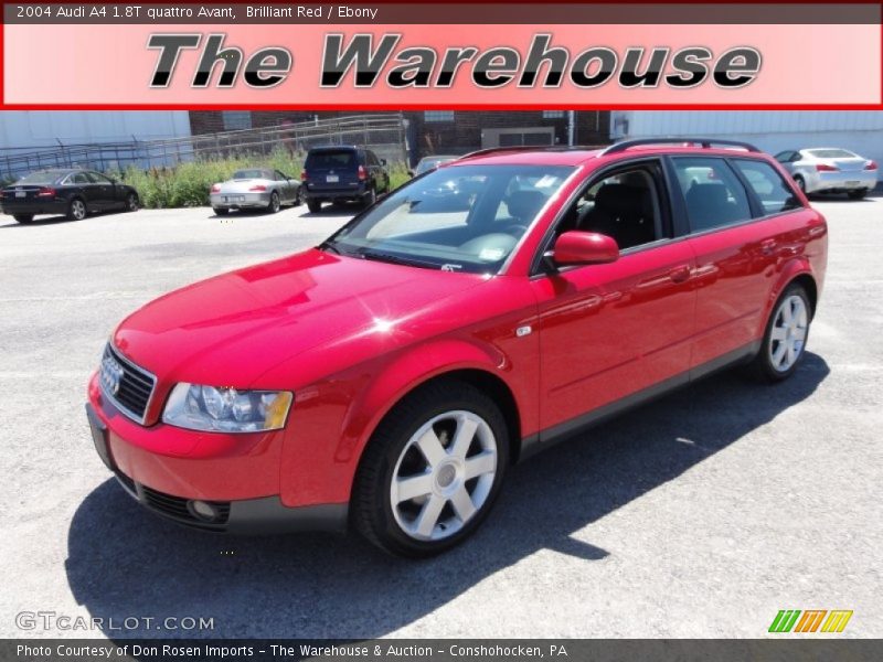 Brilliant Red / Ebony 2004 Audi A4 1.8T quattro Avant