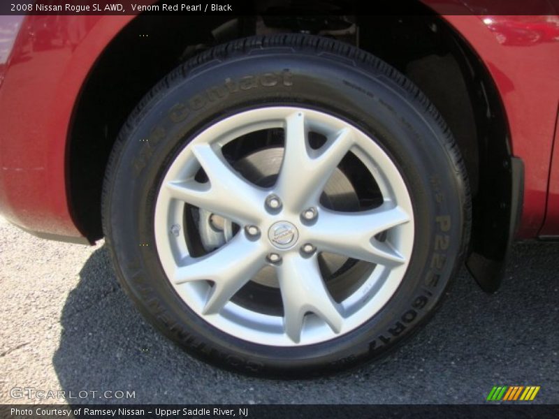 Venom Red Pearl / Black 2008 Nissan Rogue SL AWD