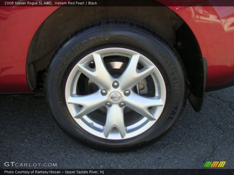 Venom Red Pearl / Black 2008 Nissan Rogue SL AWD