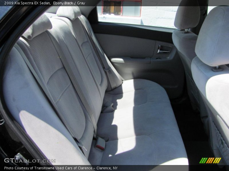 Ebony Black / Gray 2009 Kia Spectra EX Sedan
