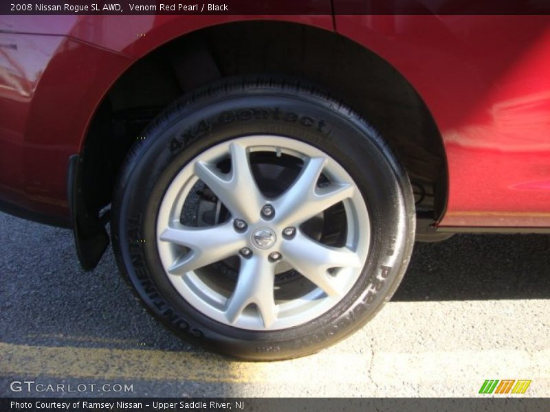 Venom Red Pearl / Black 2008 Nissan Rogue SL AWD