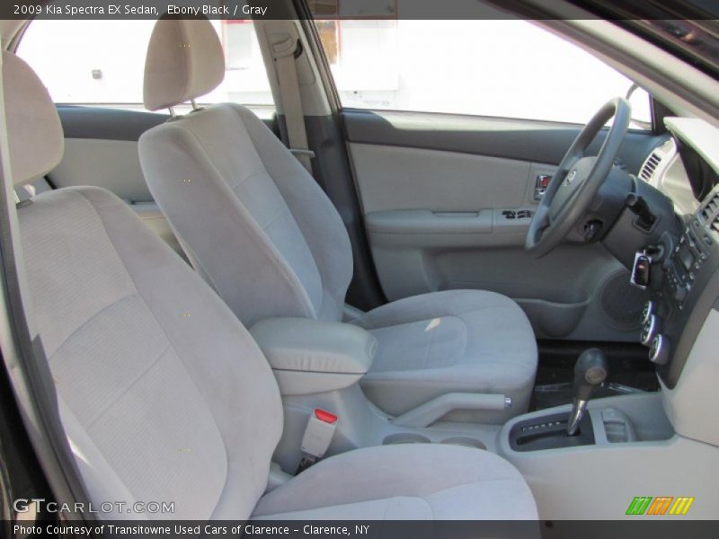 Ebony Black / Gray 2009 Kia Spectra EX Sedan