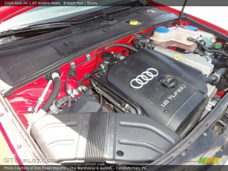  2004 A4 1.8T quattro Avant Engine - 1.8L Turbocharged DOHC 20V 4 Cylinder