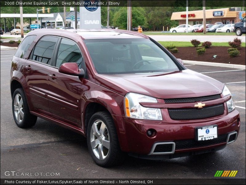 Deep Ruby Red Metallic / Ebony 2008 Chevrolet Equinox Sport