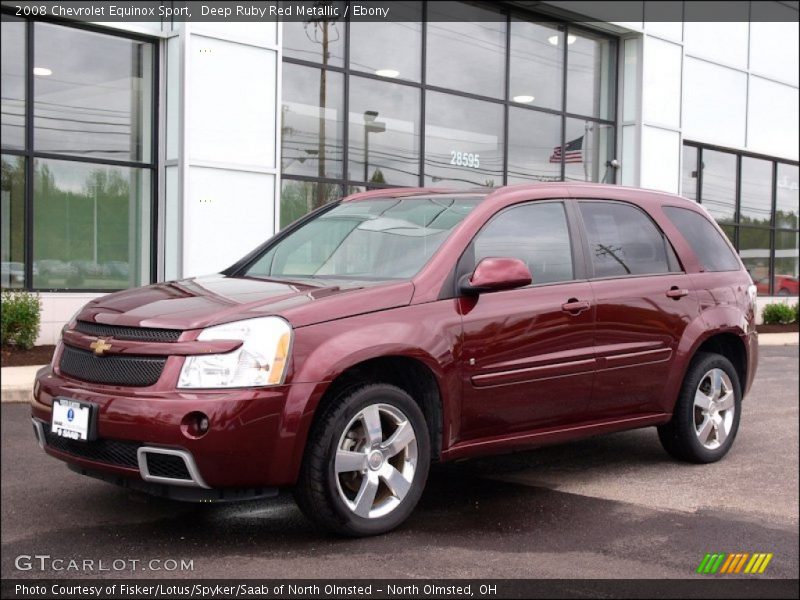 Deep Ruby Red Metallic / Ebony 2008 Chevrolet Equinox Sport