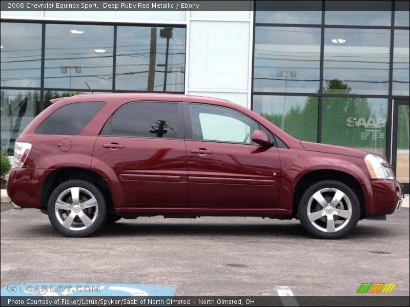 Deep Ruby Red Metallic / Ebony 2008 Chevrolet Equinox Sport