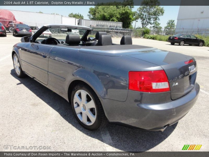 Dolphin Grey Metallic / Black 2004 Audi A4 1.8T Cabriolet