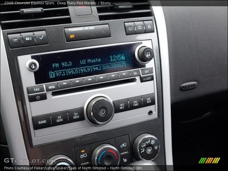 Controls of 2008 Equinox Sport