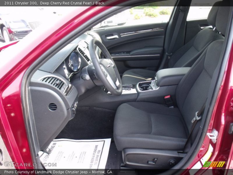 Deep Cherry Red Crystal Pearl / Black 2011 Chrysler 300