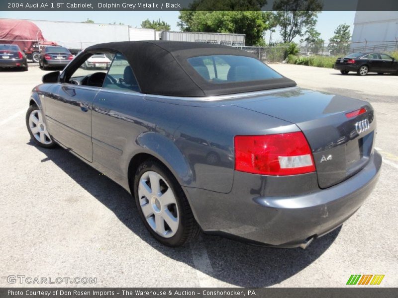 Dolphin Grey Metallic / Black 2004 Audi A4 1.8T Cabriolet