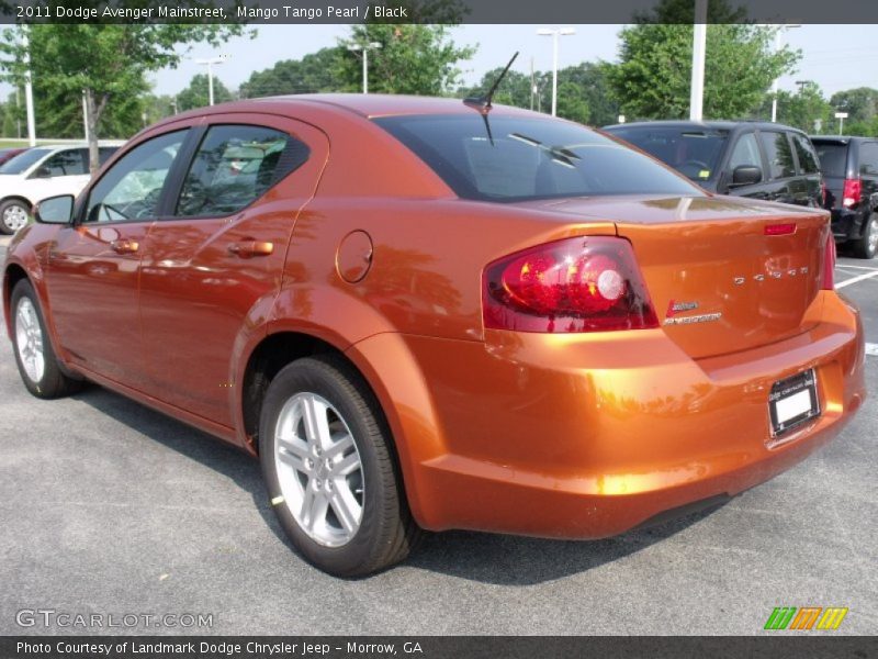 Mango Tango Pearl / Black 2011 Dodge Avenger Mainstreet