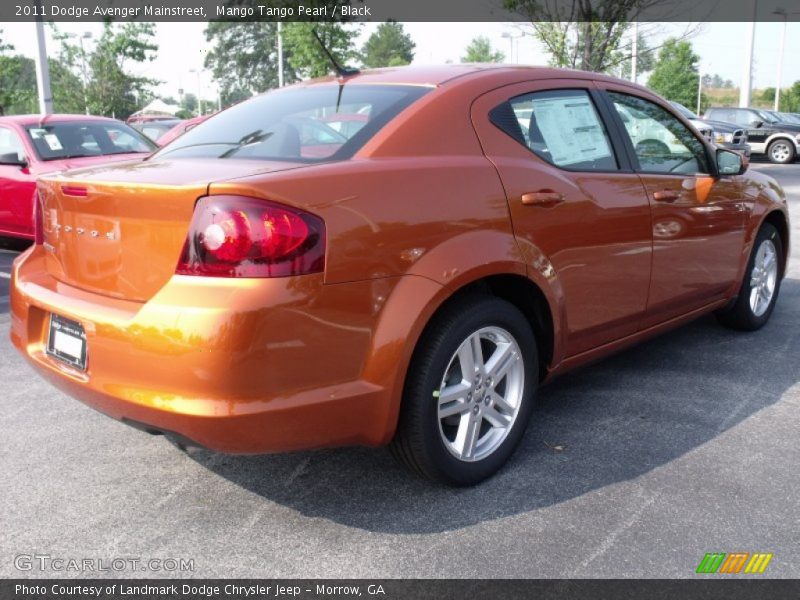 Mango Tango Pearl / Black 2011 Dodge Avenger Mainstreet