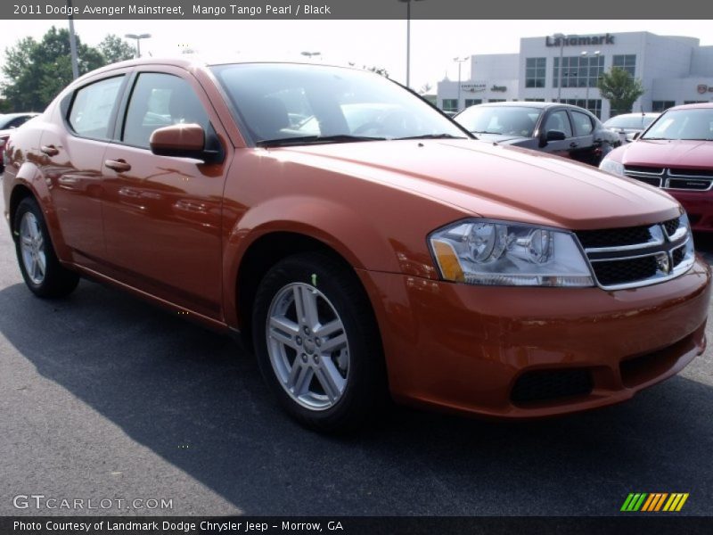 Mango Tango Pearl / Black 2011 Dodge Avenger Mainstreet
