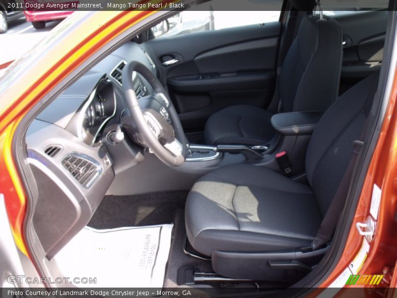 Mango Tango Pearl / Black 2011 Dodge Avenger Mainstreet
