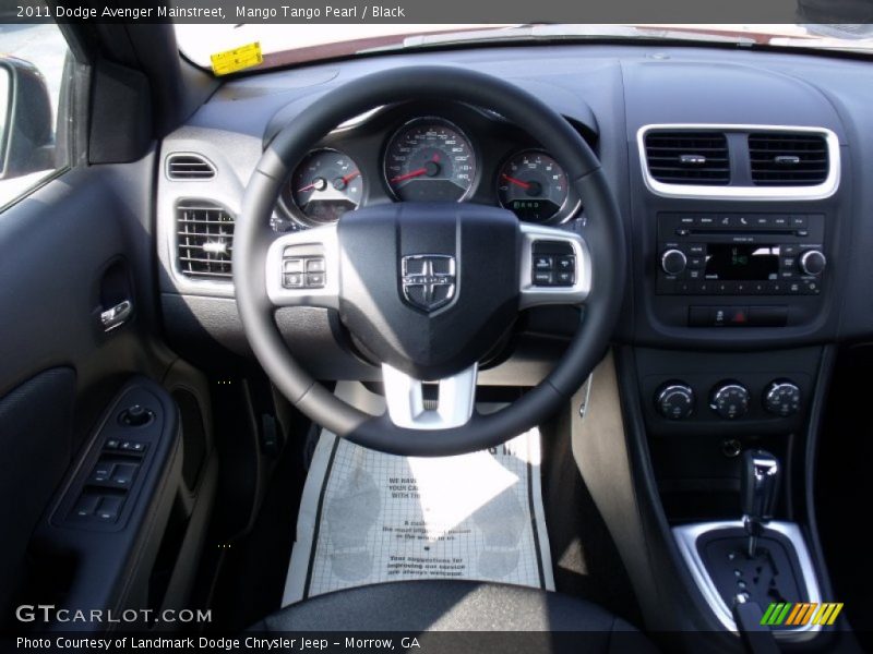 Mango Tango Pearl / Black 2011 Dodge Avenger Mainstreet