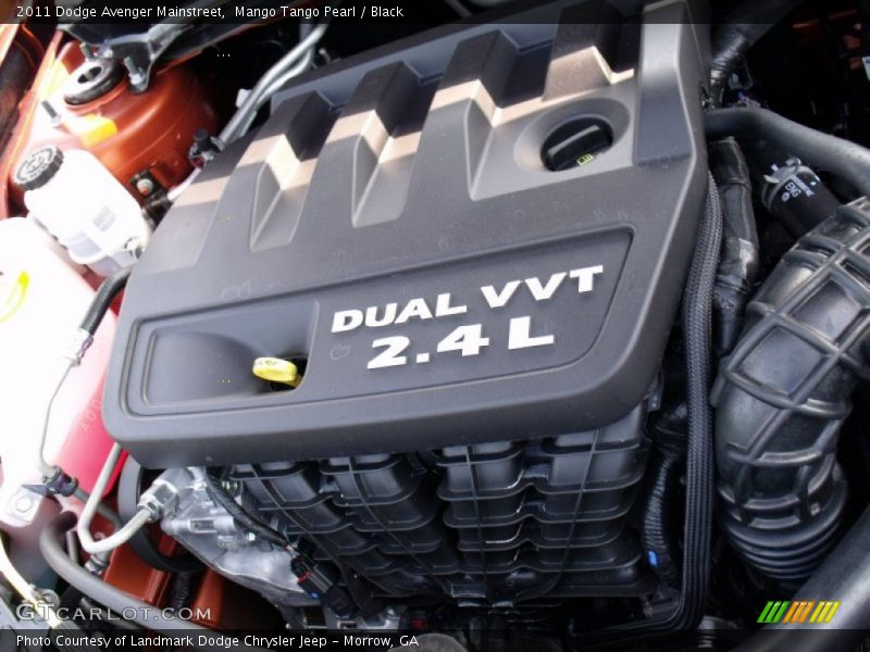 Mango Tango Pearl / Black 2011 Dodge Avenger Mainstreet