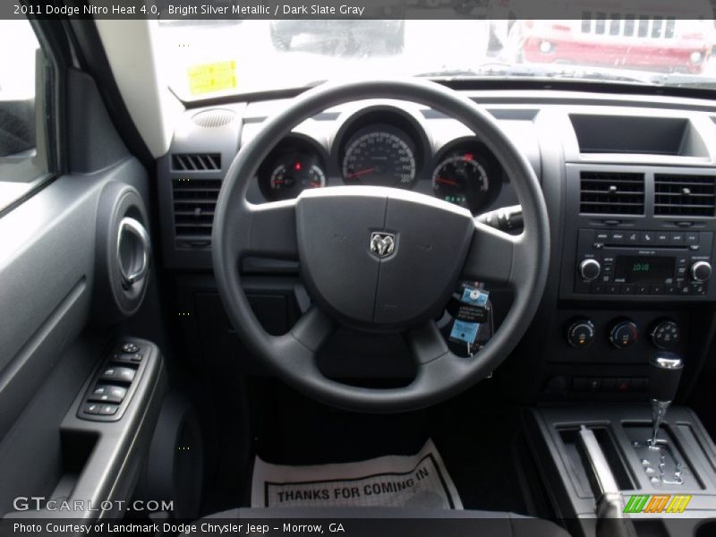 Bright Silver Metallic / Dark Slate Gray 2011 Dodge Nitro Heat 4.0