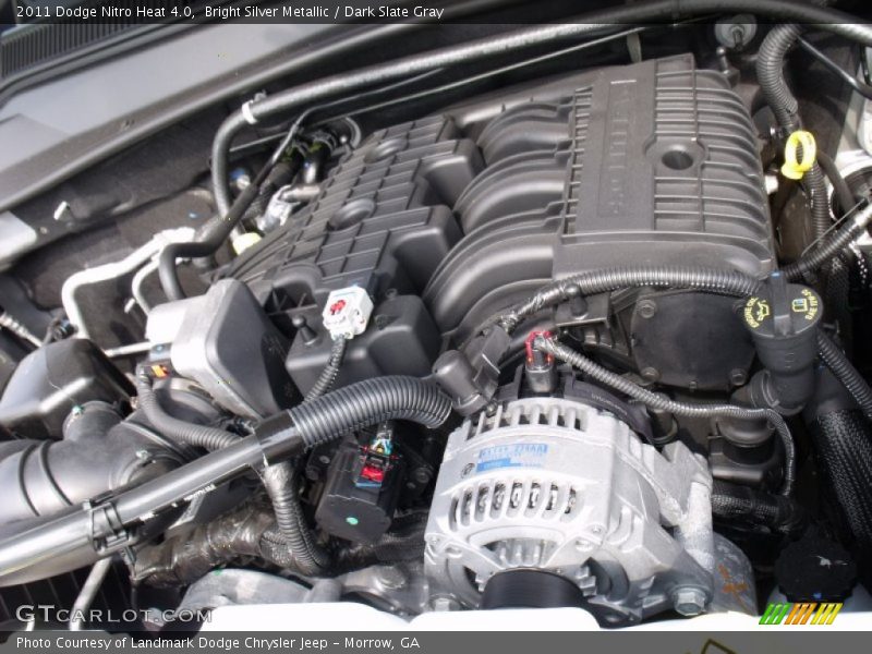 Bright Silver Metallic / Dark Slate Gray 2011 Dodge Nitro Heat 4.0