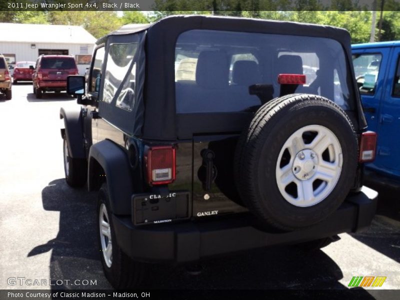Black / Black 2011 Jeep Wrangler Sport 4x4