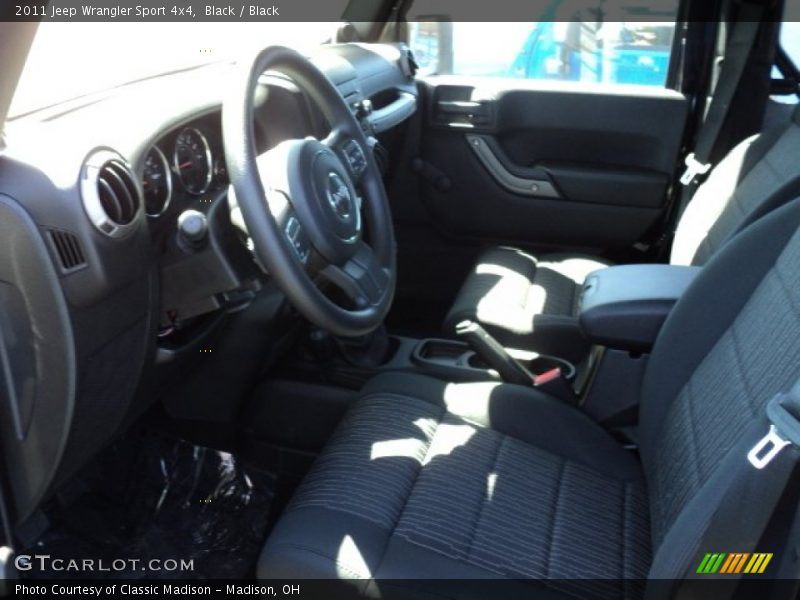 Black / Black 2011 Jeep Wrangler Sport 4x4