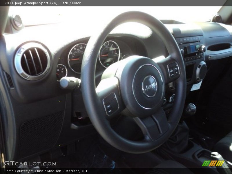 Black / Black 2011 Jeep Wrangler Sport 4x4