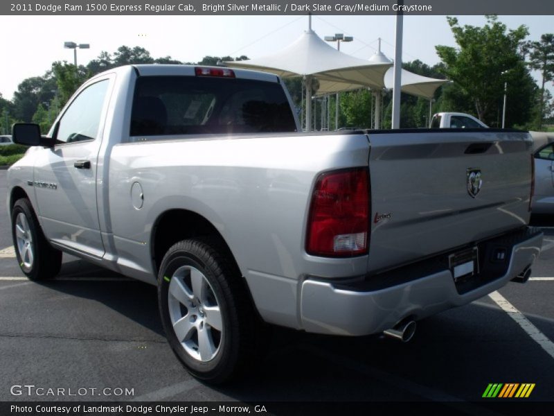 Bright Silver Metallic / Dark Slate Gray/Medium Graystone 2011 Dodge Ram 1500 Express Regular Cab