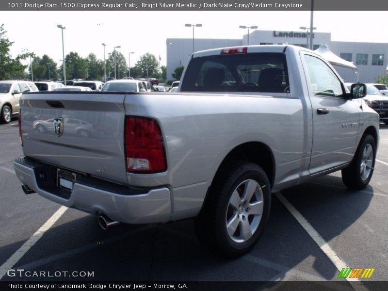 Bright Silver Metallic / Dark Slate Gray/Medium Graystone 2011 Dodge Ram 1500 Express Regular Cab