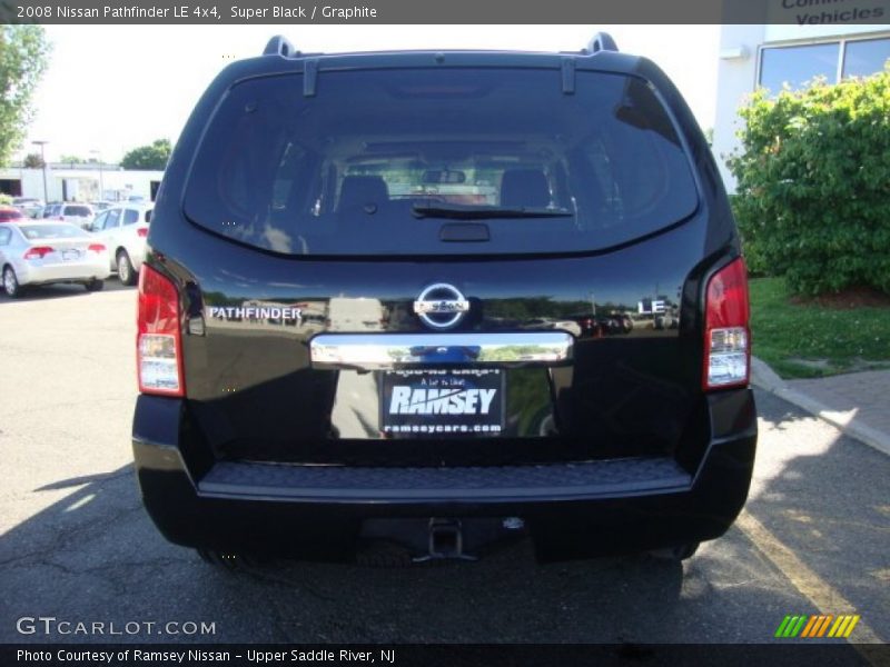 Super Black / Graphite 2008 Nissan Pathfinder LE 4x4