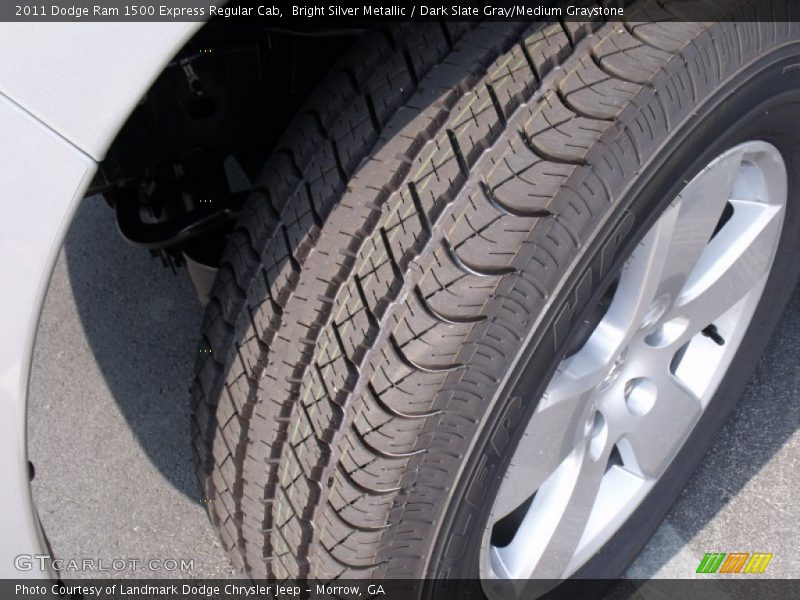 Bright Silver Metallic / Dark Slate Gray/Medium Graystone 2011 Dodge Ram 1500 Express Regular Cab