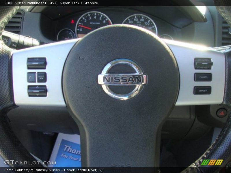 Super Black / Graphite 2008 Nissan Pathfinder LE 4x4