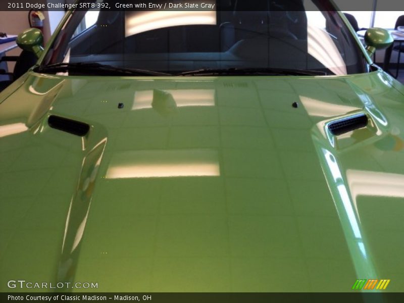 Green with Envy / Dark Slate Gray 2011 Dodge Challenger SRT8 392