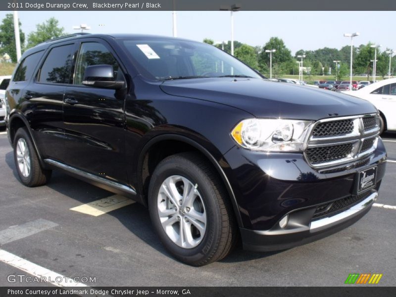 Blackberry Pearl / Black 2011 Dodge Durango Crew