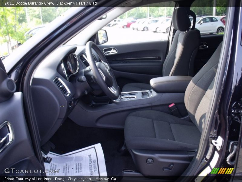 Blackberry Pearl / Black 2011 Dodge Durango Crew