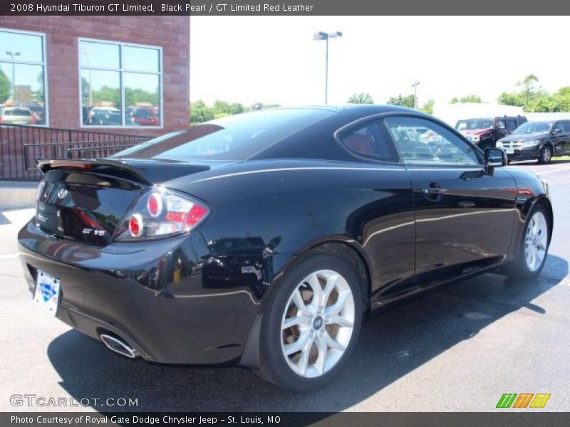 Black Pearl / GT Limited Red Leather 2008 Hyundai Tiburon GT Limited