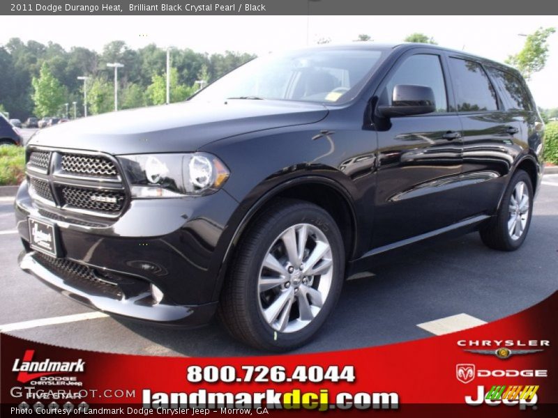 Brilliant Black Crystal Pearl / Black 2011 Dodge Durango Heat