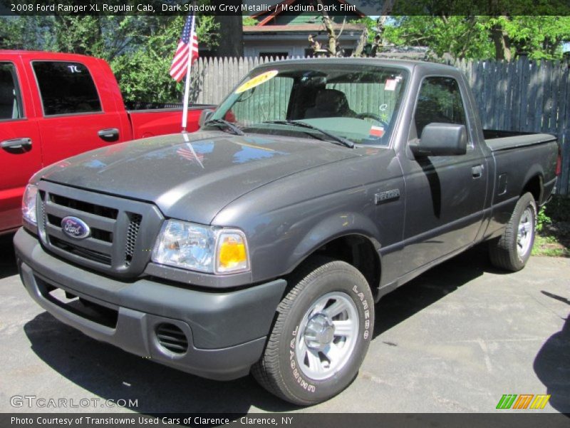 Dark Shadow Grey Metallic / Medium Dark Flint 2008 Ford Ranger XL Regular Cab