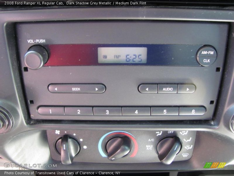 Dark Shadow Grey Metallic / Medium Dark Flint 2008 Ford Ranger XL Regular Cab