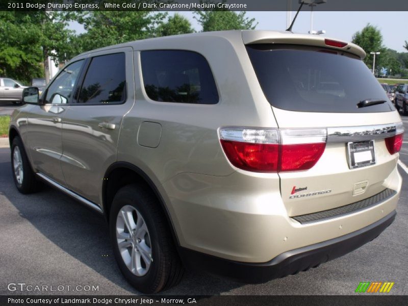 White Gold / Dark Graystone/Medium Graystone 2011 Dodge Durango Express