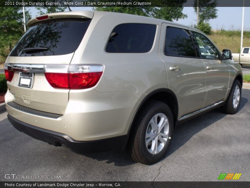 White Gold / Dark Graystone/Medium Graystone 2011 Dodge Durango Express