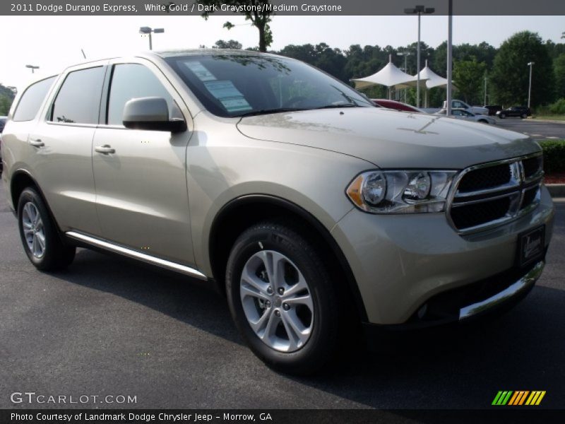 White Gold / Dark Graystone/Medium Graystone 2011 Dodge Durango Express