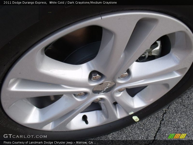 White Gold / Dark Graystone/Medium Graystone 2011 Dodge Durango Express