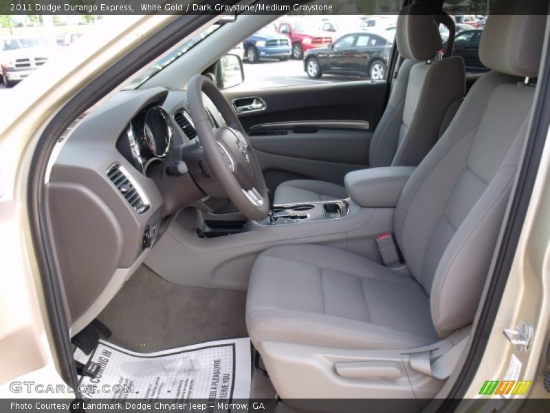 White Gold / Dark Graystone/Medium Graystone 2011 Dodge Durango Express