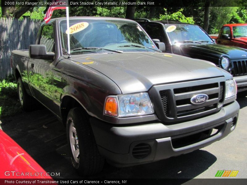 Dark Shadow Grey Metallic / Medium Dark Flint 2008 Ford Ranger XL Regular Cab